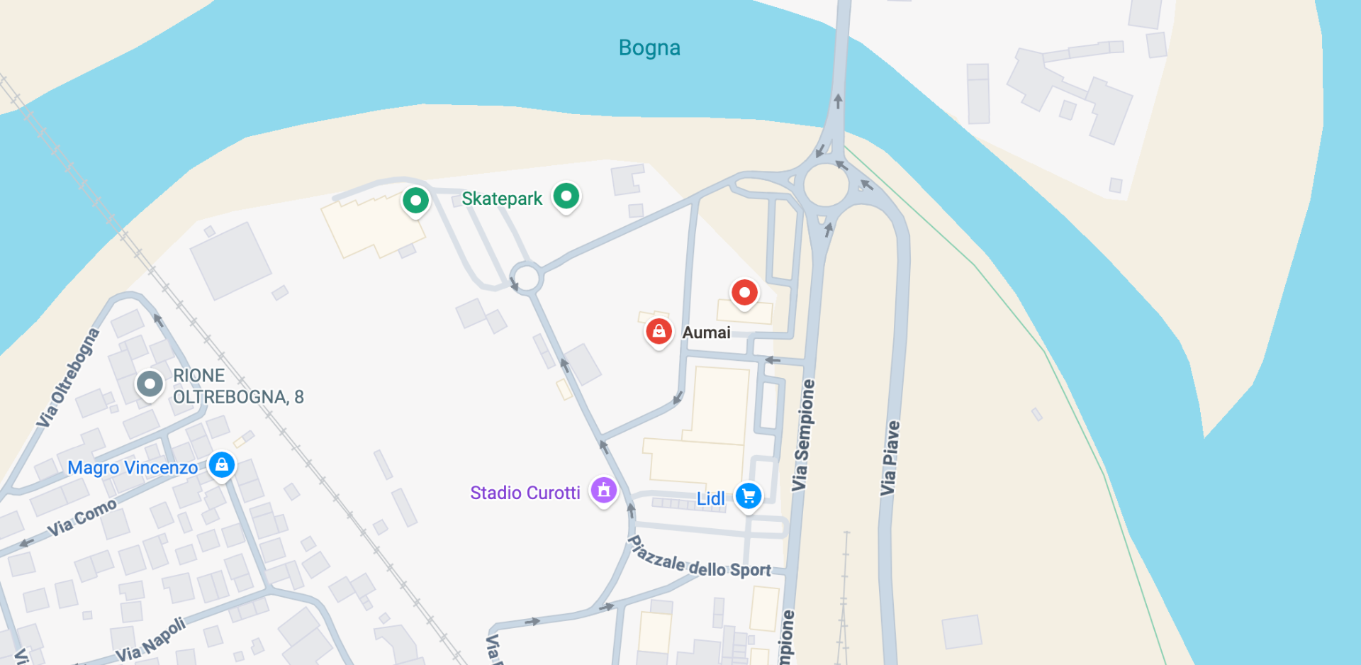 Posizione del negozio Aumai a Domodossola su Google Maps